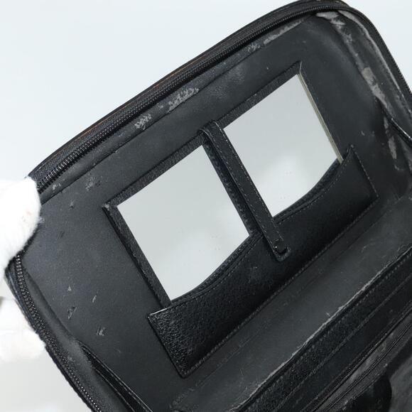 GUCCI Bamboo Hand Bag Leather Black Gold 013 2122 013 2122 - Picture 14 of 16